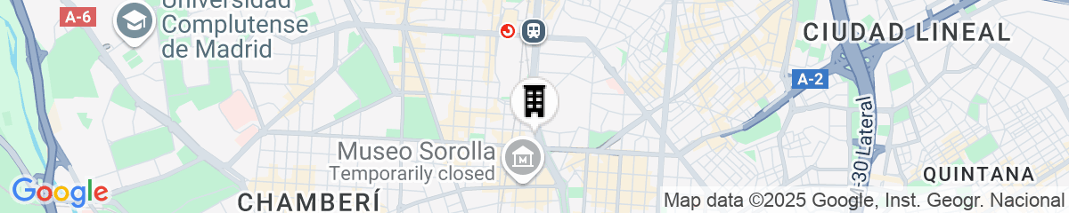 Map for Hyatt Regency Hesperia Madrid