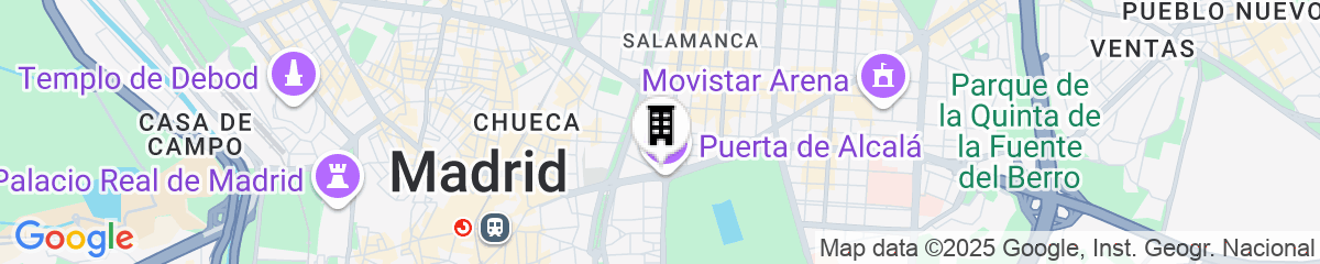 Map for Hospes Puerta de Alcalá, a Member of Design Hotels