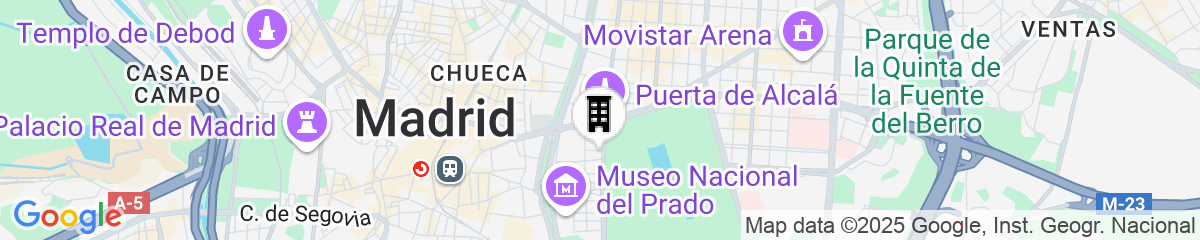 Map for Hotel Palacio Del Retiro, Autograph Collection