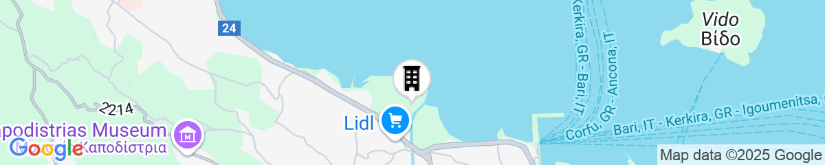 Map for Kerkyra Blue Hotel & Spa by Louis Hotels