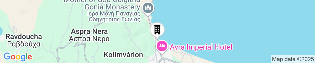 Map for Avra Imperial Hotel