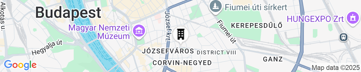 Map for Kozmo Residences Budapest