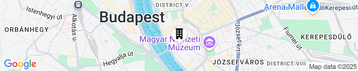 Map for Matild Palace, a Luxury Collection Hotel, Budapest