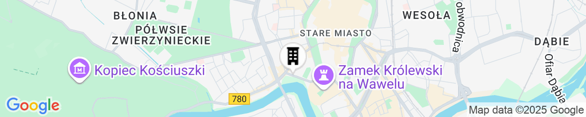 Map for Sheraton Grand Krakow