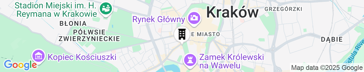 Map for Radisson Blu Hotel, Krakow
