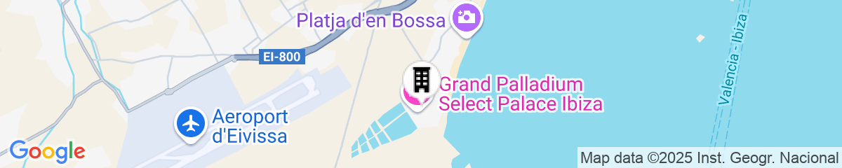 Map for Grand Palladium Select Palace Ibiza - All Inclusive