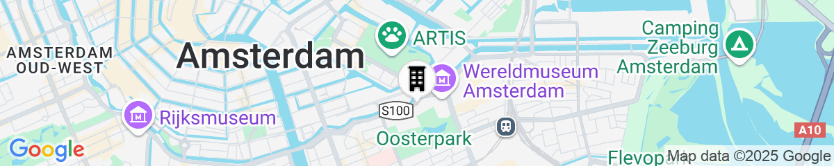 Map for Pillows Grand Boutique Hotel Maurits at the Park - Small Luxury Hotels