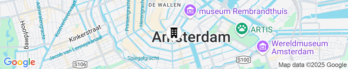 Map for Waldorf Astoria Amsterdam