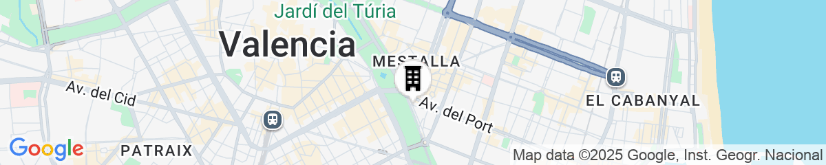 Map for SH Valencia Palace Hotel