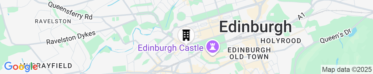 Map for The Caledonian Edinburgh, Curio Collection by Hilton