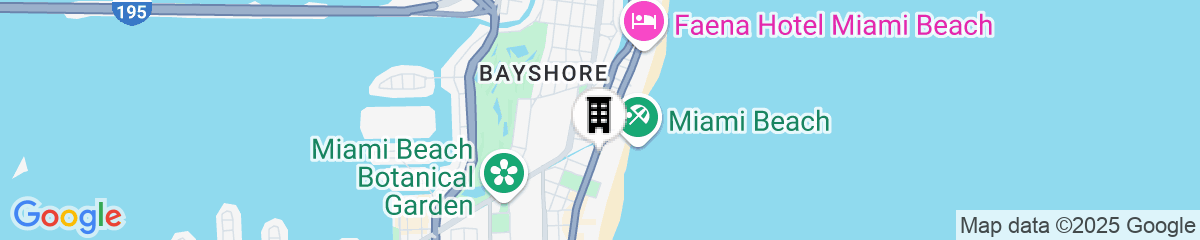 Map for 1 Hotel South Beach