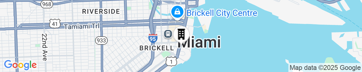 Map for Hotel AKA Brickell