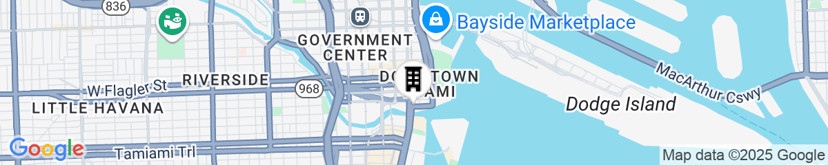 Map for JW Marriott Marquis Miami
