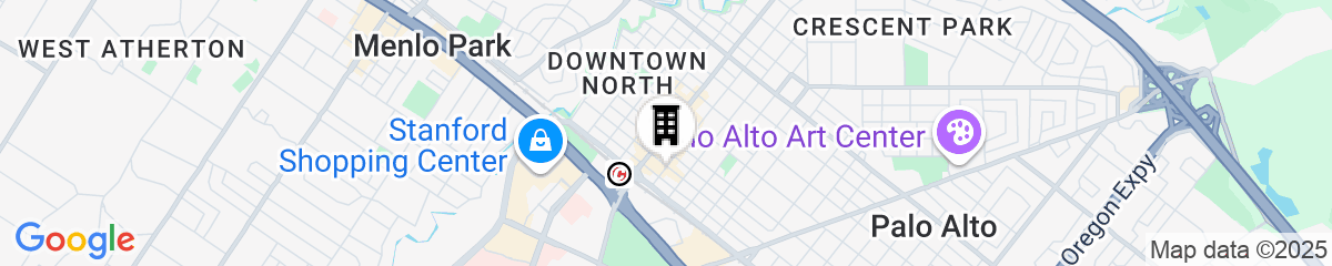 Map for Nobu Hotel Palo Alto