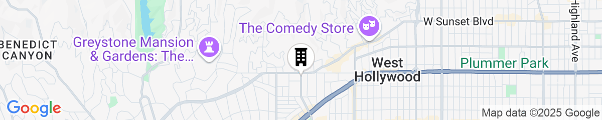 Map for The London West Hollywood at Beverly Hills