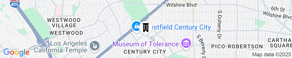 Map for Fairmont Century Plaza