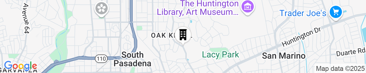 Map for Langham Huntington, Pasadena, Los Angeles