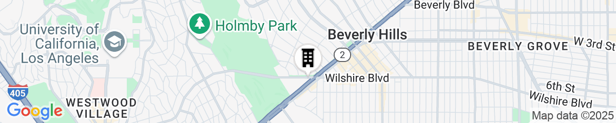 Map for Waldorf Astoria Beverly Hills