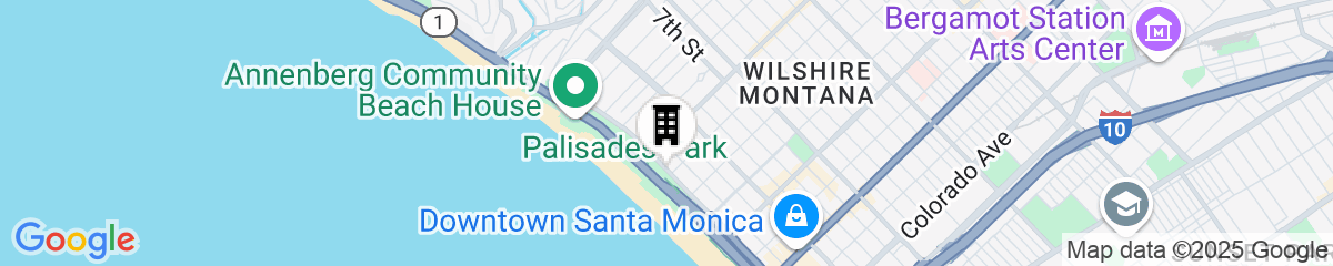 Map for Oceana Santa Monica, LXR Hotels & Resorts