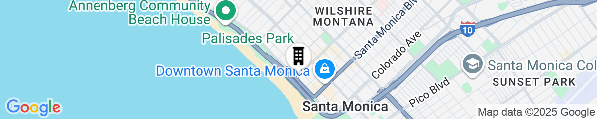 Map for Fairmont Miramar Hotel