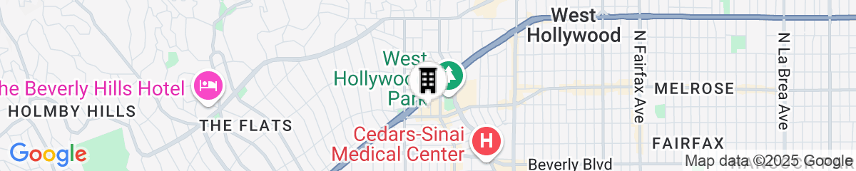Map for Kimpton La Peer Hotel West Hollywood by IHG
