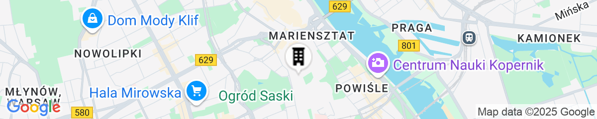 Map for Raffles Europejski Warsaw