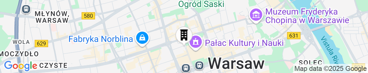 Map for InterContinental Warsaw by IHG