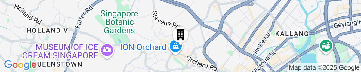 Map for Grand Hyatt Singapore