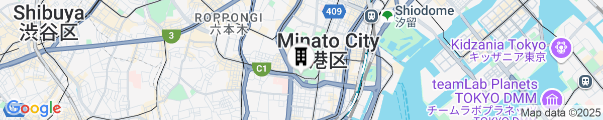 Map for The Prince Park Tower Tokyo - Preferred Hotels & Resorts, LVX Collection