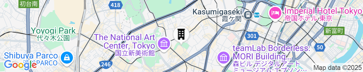 Map for The Ritz-Carlton, Tokyo