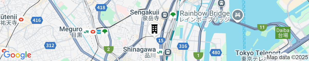 Map for Grand Prince Hotel Takanawa
