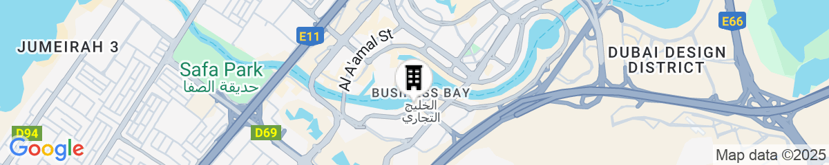 Map for InterContinental Residences Dubai Business Bay by IHG