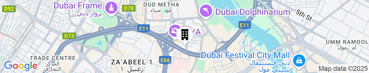 Map for Raffles Dubai