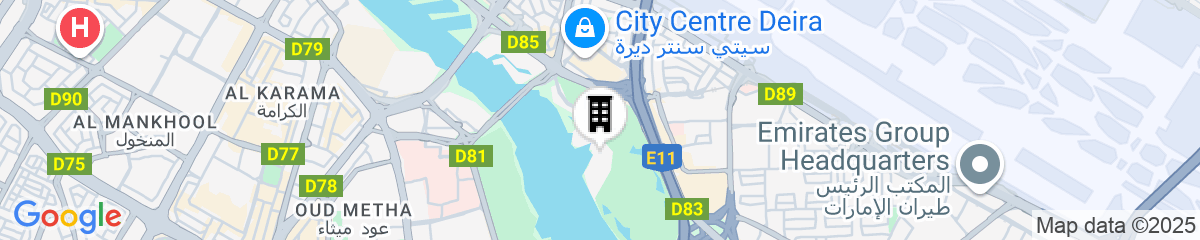 Map for Park Hyatt Dubai