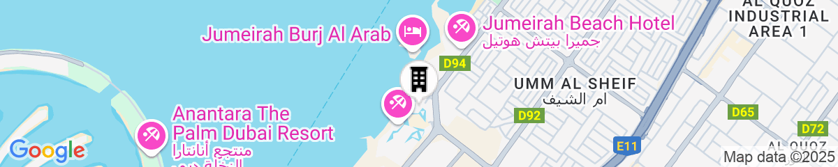 Map for Jumeirah Mina Al Salam Dubai