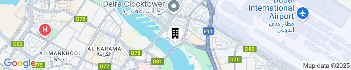 Map for Marriott Marquis Dubai Creek