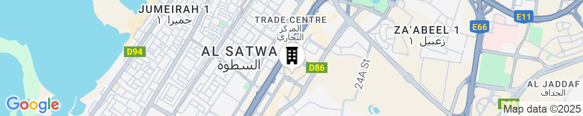 Map for Jumeirah Emirates Towers Dubai