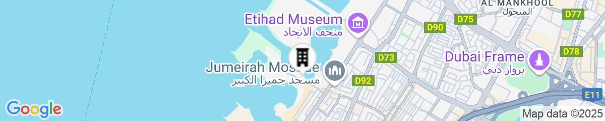 Map for Hyatt Centric Jumeirah Dubai