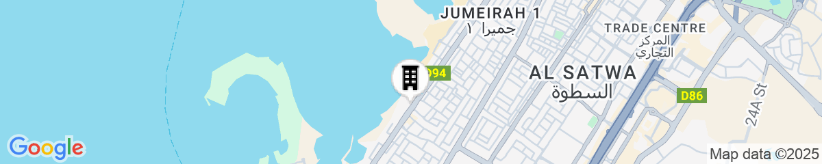 Map for Mandarin Oriental Jumeira, Dubai