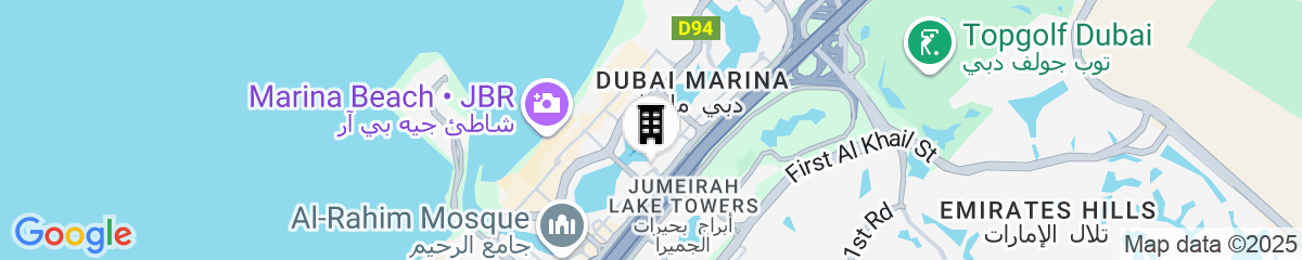 Map for Crowne Plaza Dubai Marina by IHG
