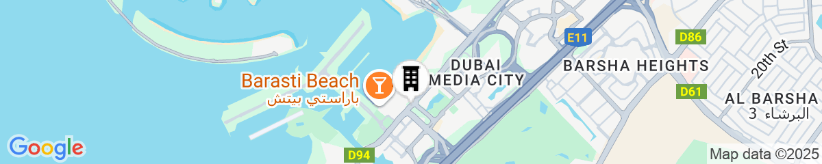 Map for The Westin Dubai Mina Seyahi Beach Resort & Marina