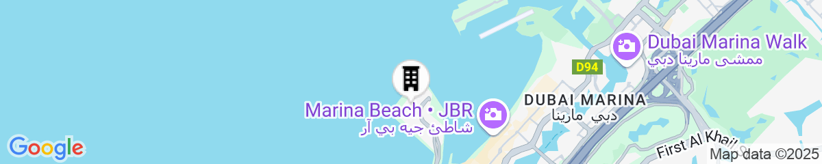Map for Banyan Tree Dubai at Bluewaters