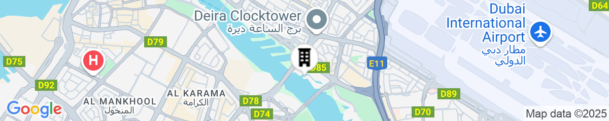 Map for Hilton Dubai Creek Hotel & Residences