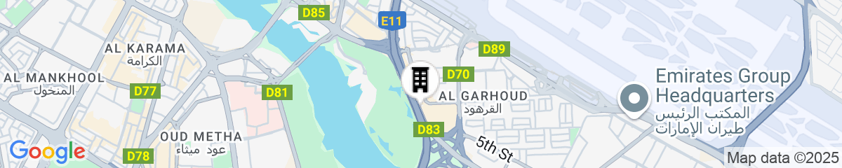 Map for Jumeirah Creekside Dubai