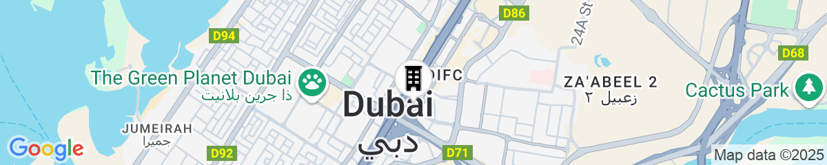 Map for Dusit Thani Dubai