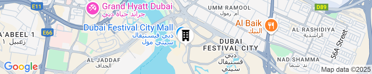 Map for InterContinental Dubai Festival City by IHG