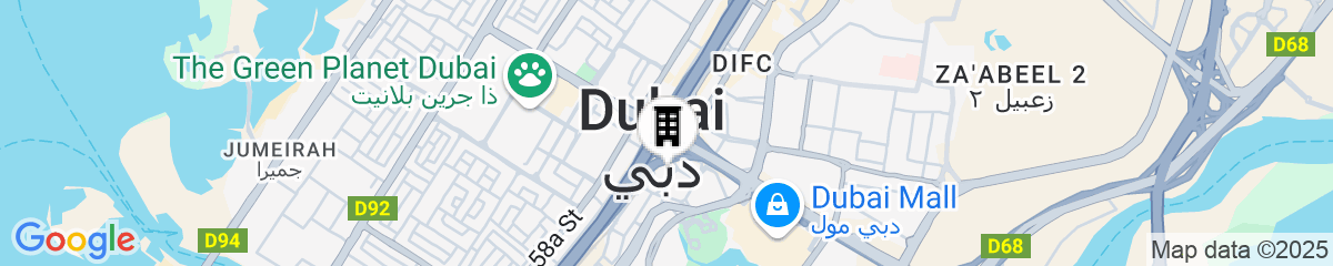 Map for Address Sky View, Downtown Dubai
