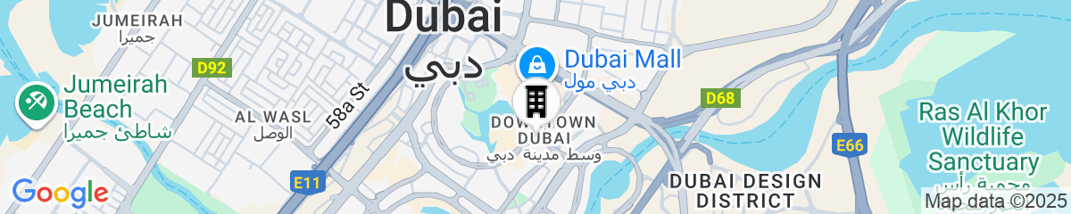 Map for Address Downtown