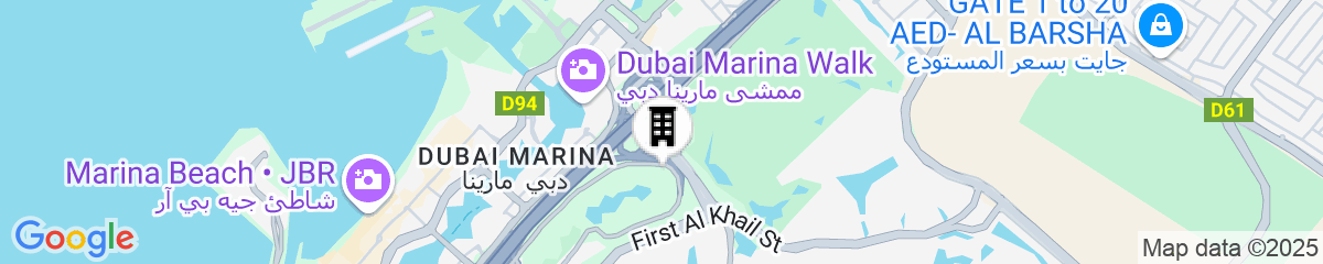 Map for Taj Jumeirah Lakes Towers