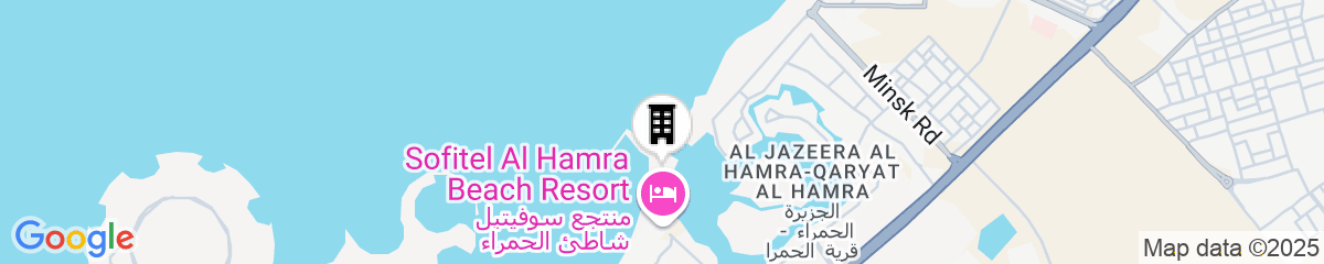 Map for The Ritz-Carlton Ras Al Khaimah, Al Hamra Beach